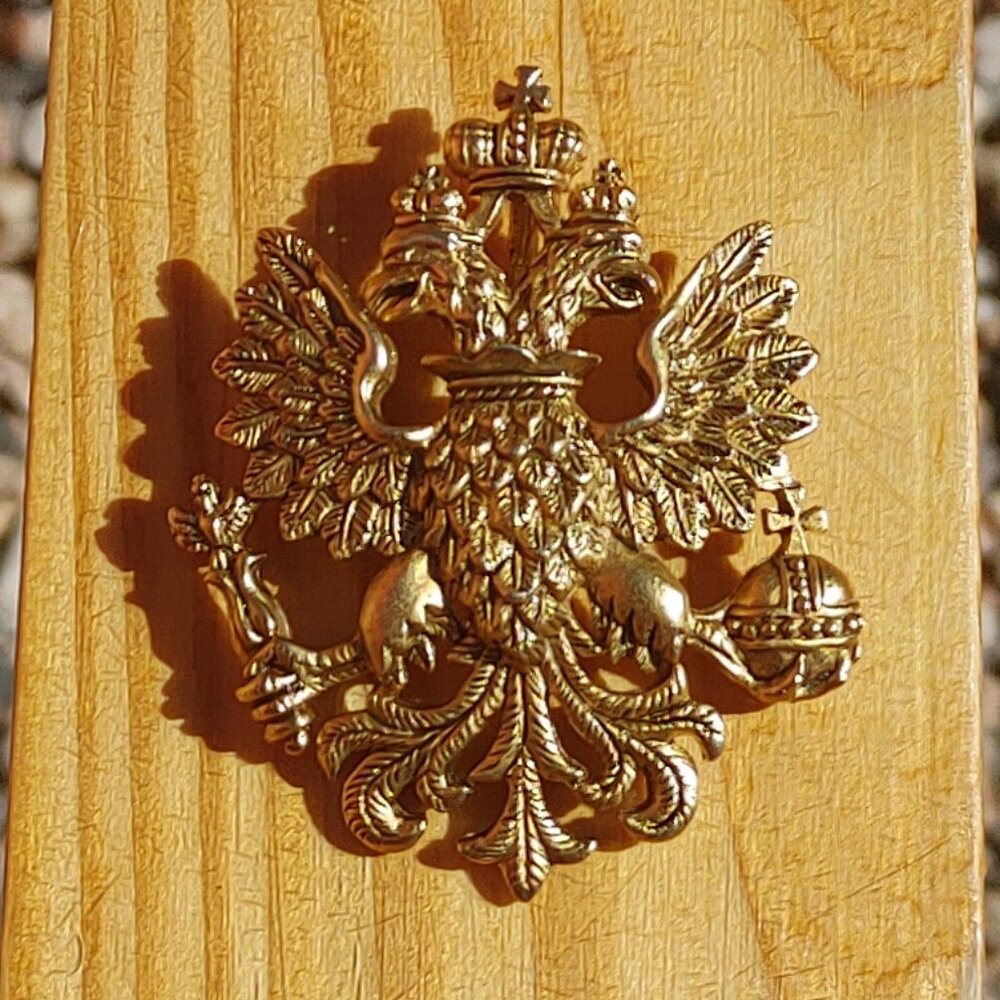 Imperial Eagle brooch / Pendant, Signed - Picture 9 of 16